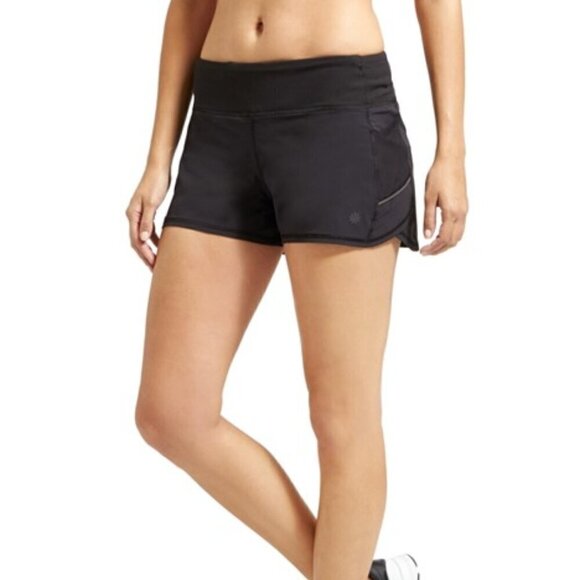 Athleta Ready Set Go Shorts Black Athletic Running Yoga Pockets Gorpcore M - Picture 3 of 12